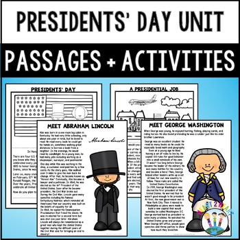Presidents Day Activities Pack with Abraham Lincoln & George Washington