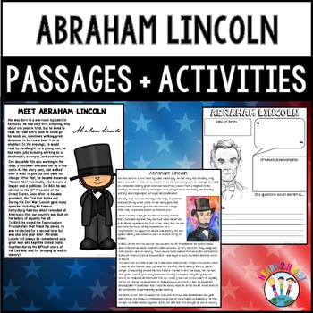 The Life Story of President Abraham Lincoln Activity Pack