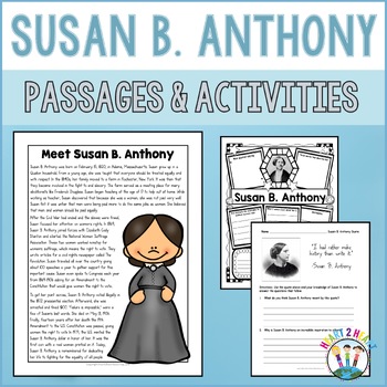 The Life Story of Susan B. Anthony Activity Pack