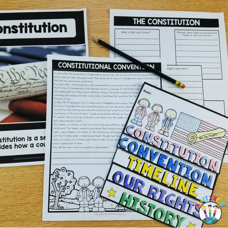 Constitution Day flip book