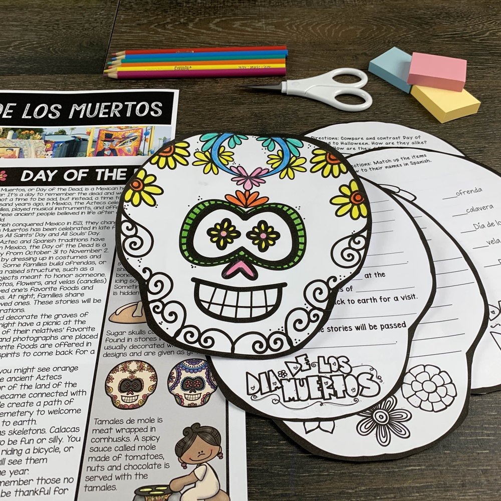 Day of the Dead activity pack