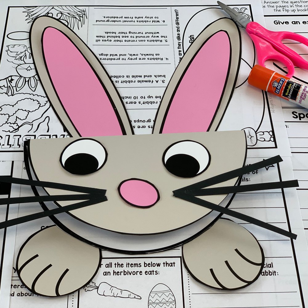 All About Rabbits and Easter bunny craft