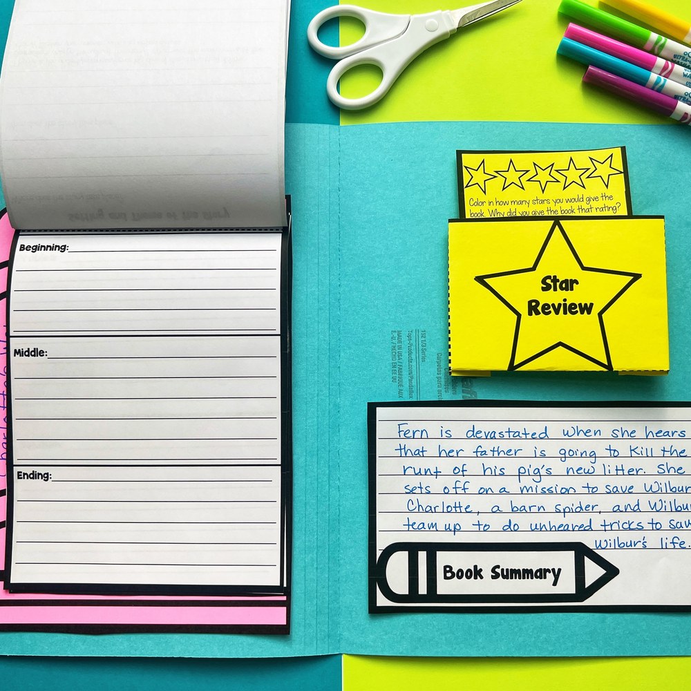 Story elements flip book